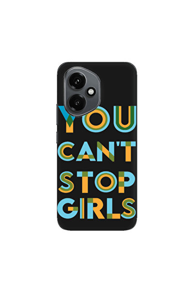 Other Honor Magic 400 You Cant Stop Girls Black Colored Silicone TPU Θήκη