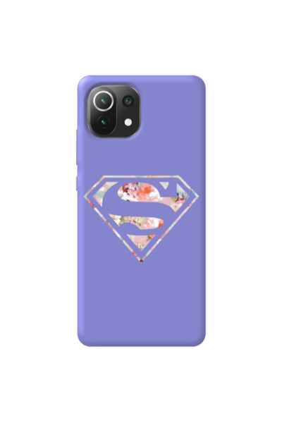 Other Xiaomi Mi 11 Lite Superman logo Purple Colored Silicone TPU Θήκη