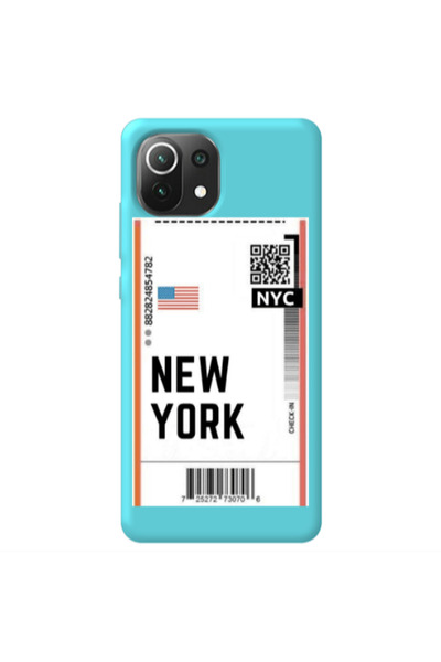 Other Xiaomi Mi 11 Lite New York NYC Turquoise Colored Silicone TPU Θήκη