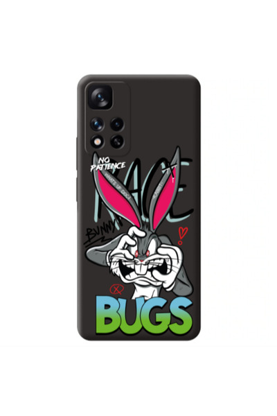 Other Xiaomi Redmi Note 11 Pro 5G No Patience Black Colored Silicone TPU Θήκη