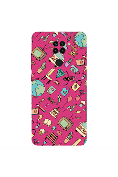 Other Xiaomi Redmi Note 9 Best buds Fuchsia Colored Silicone TPU Θήκη