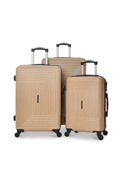 New Travel 3-Piece Trolley Luggage Set, Hard ABS Shell, 360° Spinner Wheels, ...