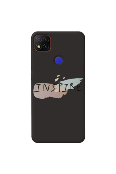 Other Xiaomi Redmi 9c Inspire Black Colored Silicone TPU Θήκη