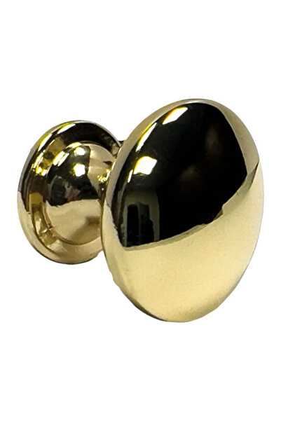 OEM Buton pentru mobilă Ø23mm, metal auriu lucios