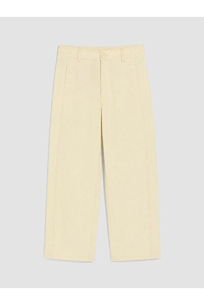 LC Waikiki Lcw Kids Yellow Barrel Fit Girls' Jean Pants