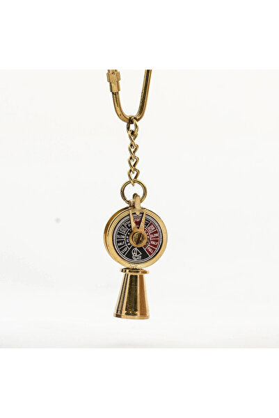 Generic Brand Brass Machine Telegraph Keychain