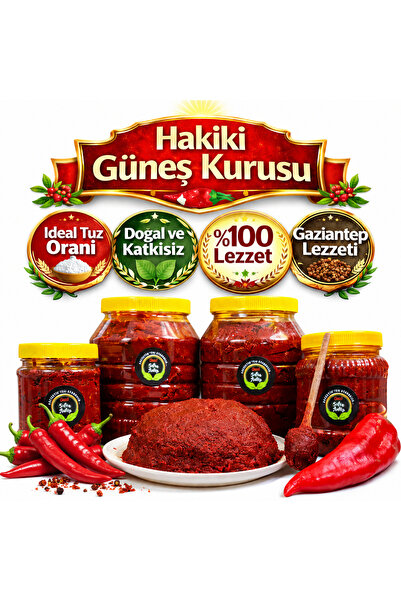 gazisofraantep Orta Acı Biber Salçası 1 kg / Ev Yapımı , Doğal