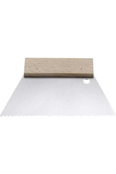 OEM Șpaclu zimțat Hufa 180mm dinți 2x3mm, mâner din lemn