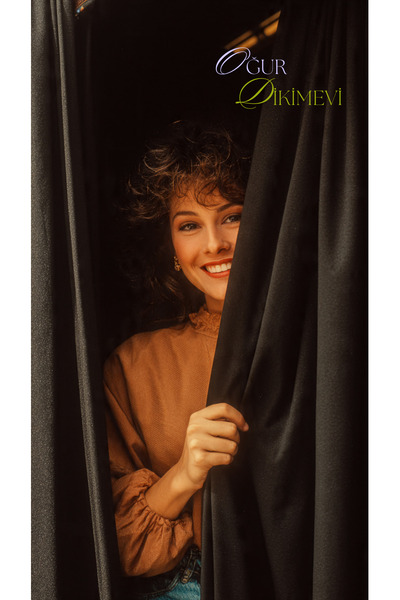 AYCE EV TEKSTİLİ Blackout Light-Proof Background Curtain Black Extralight Bla...