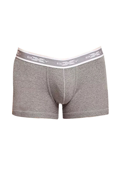 Bodycare Men's plain boxer brief Grey Melange 100% super combed 1x1 cotton fi...