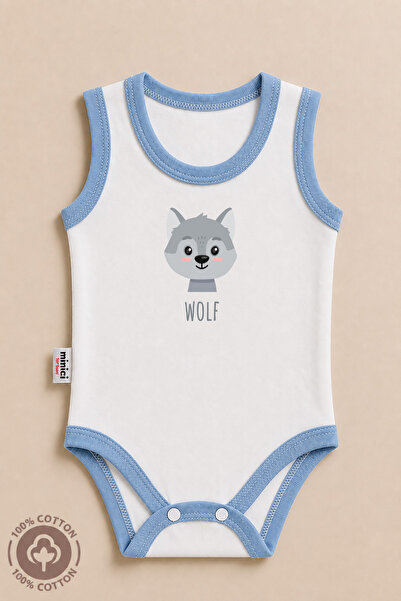 Miniel Unisex Baby 100% Cotton Printed Colorful Piping Detailed 0-12 Months S...