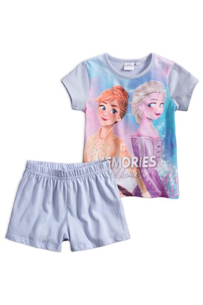 Frozen Pijama vara, Memories, bleu, 4-8 ani