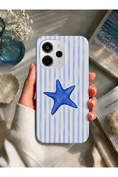 OVADA Redmi Note 14 Uyumlu Deniz Yıldızı Desenli Telefon Kılıfı