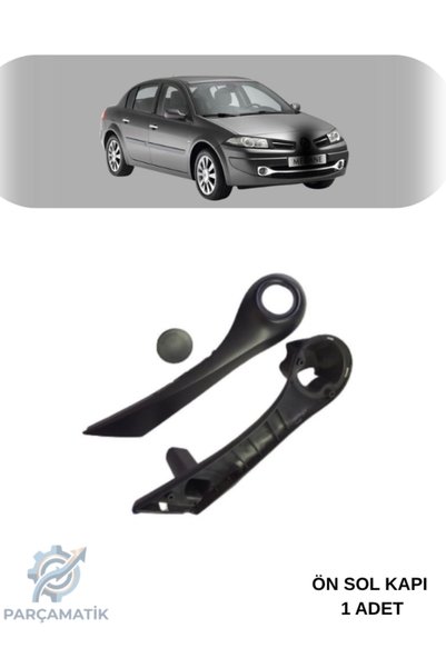 PARÇAMATİK Megane 2 SOL Ön İç Kapı Çekme Kolçağı Siyah Renk