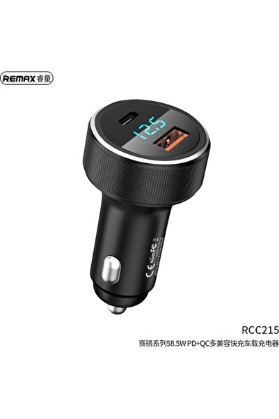 Remax Φορτιστής αυτοκινήτου 58.5W 4.5A με θύρες: 1xUSB 1xType-C με καλώδιο mi...