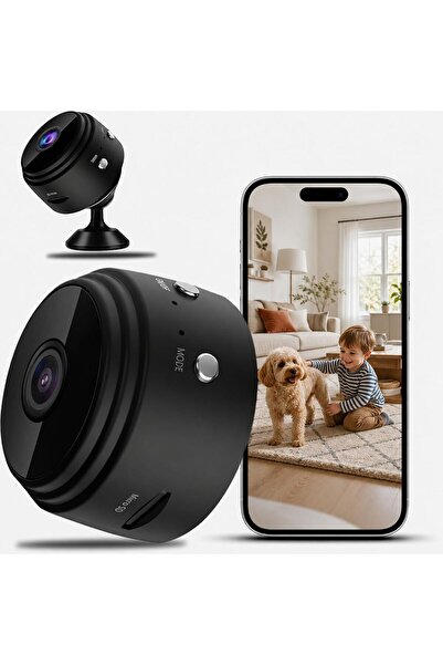 Ayawaska Camera WiFi mini Full HD cu detectie miscare magnet incorporat stoca...