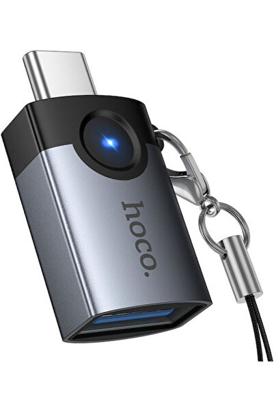 hoco. Hoco Μετατροπέας USB-C Αρσενικό σε USB-A Θηλυκό Γκρι 1 Τεμάχιο
