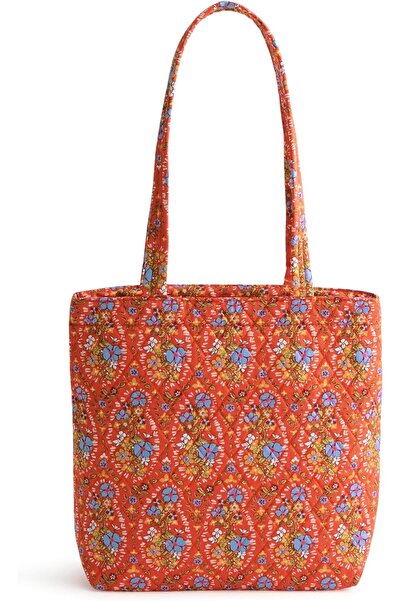 Vera Bradley Small gabardine cotton tote bag with zipper from