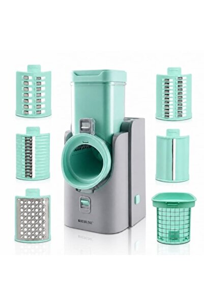 rebune Ribon Multi-Function Electric Salad Maker and Vegetable Cutter with 6 ...