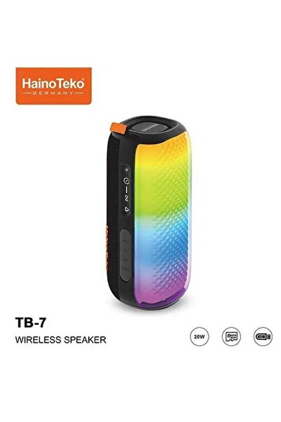 HAINOTEKO TB-7 Portable Wireless Bluetooth Speaker with RGB Lighting, 20W Pow...