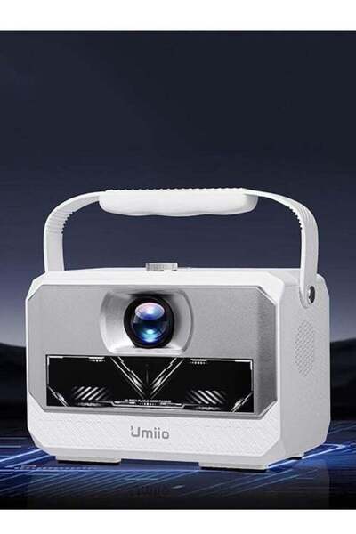 UMİİO Q6 Max Smart Android Projector with Wireless Dual Karaoke Microphones, ...