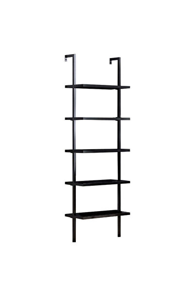 Adore Raft de perete Harris, neagra, 70x22x200 cm - Negru