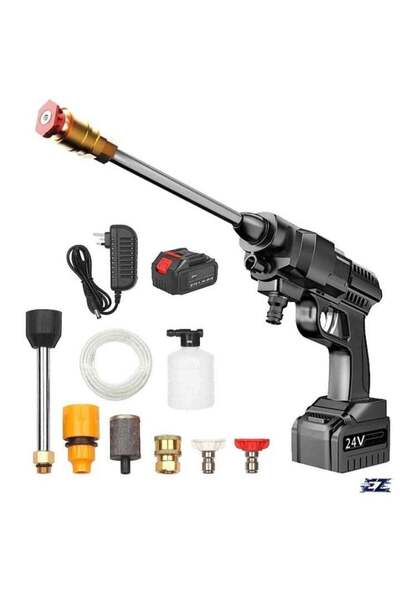 ELTRAZONE 24V Portable Cordless Pressure Washer – 5600mAh Mini Lithium Batter...