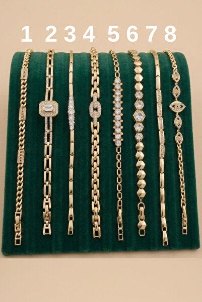 Jaida Moda Gold 14k Altın Kaplamalı Xuping Jewelry Çelik Bileklik (1 ADET)