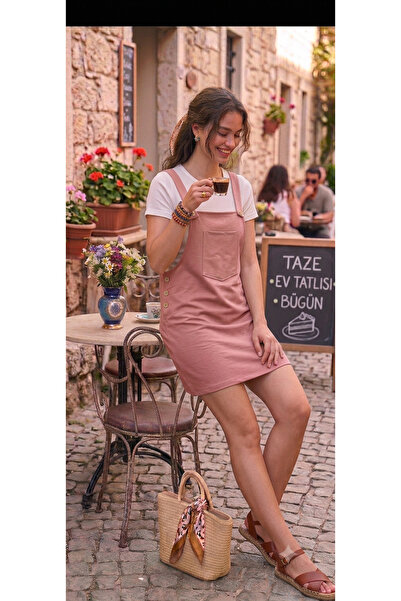 Butik kadın Salopet Mini Elbise