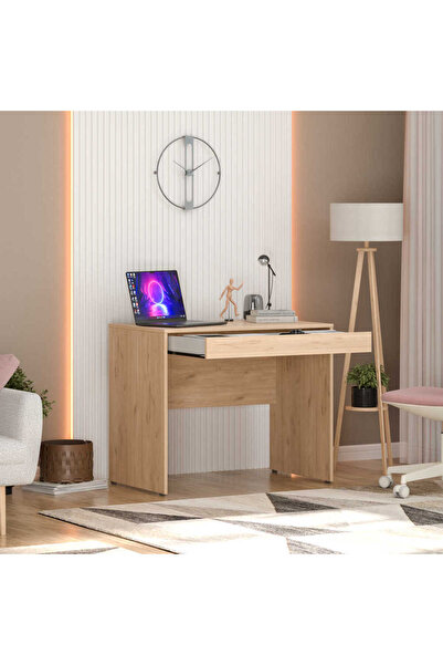 Adore Birou Study, cu sertar, 90x75x55 cm - Stejar