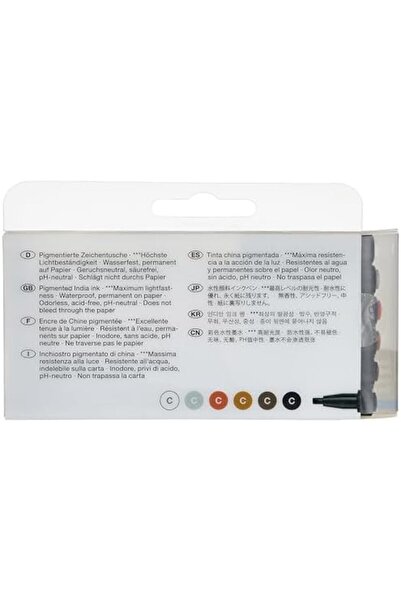 Yıldızan مجموعة أقلام الرسم والخط من edl shop مكونة من 6 قطع edl shop 1290799