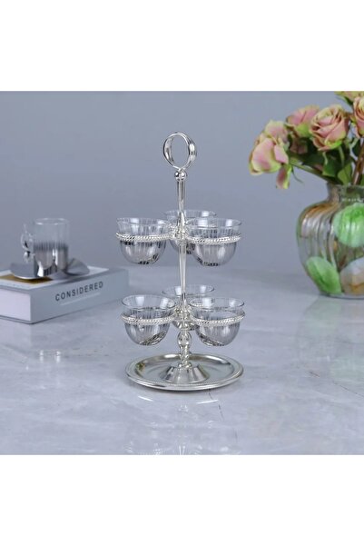 Al Hadaya Mall Chial Vajillas Dorene Steel - Silver - 13X13X29Cm