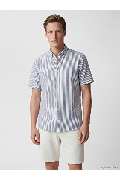 LC Waikiki Esvab • Modern & Distinctive Standart Fit Striped Linen Blend Men'...