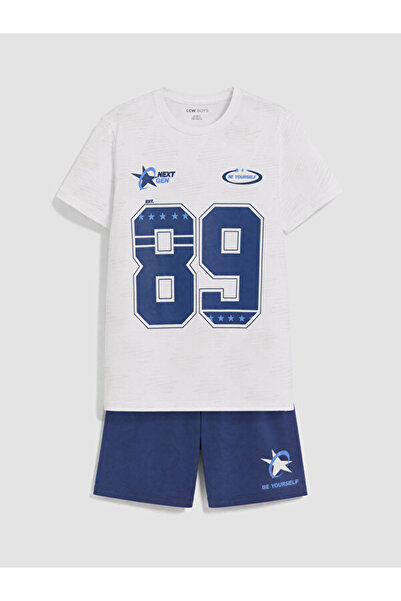 LC Waikiki Esvab • Modern & Distinctive Zero Roba Collar Boys' Shorts Pajama Set