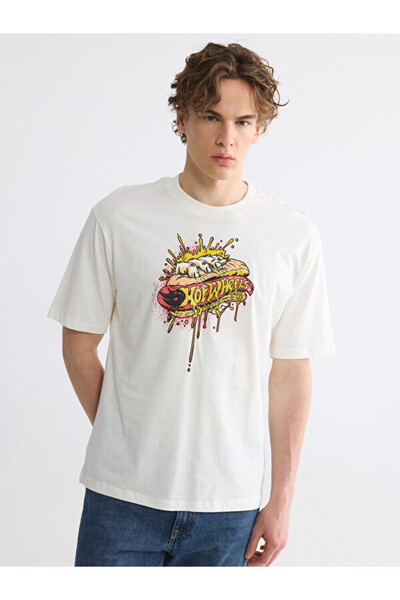 LC Waikiki Esvab • Modern & Distinctive Zero Roba Collar Car Printed Men's T-...
