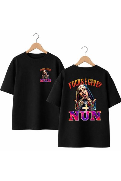 playwear Μπλουζάκι με στάμπα Nun στην πλάτη και στο μπροστινό μέρος του στήθο...