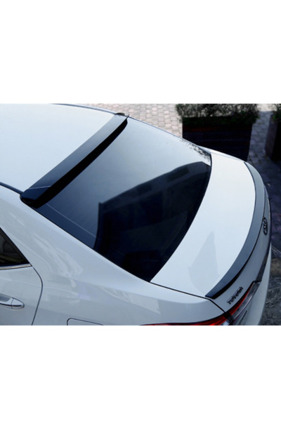 Corolla Cam Üstü Spoiler - İTHAL PLASTİK Piano Black - 2013 ile 2018 arası model
