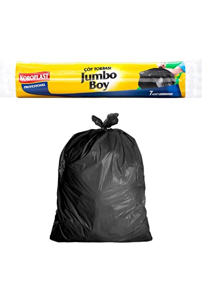 Avelune store Profesyonel Jumbo Boy Çöp Poşeti 7'li 12 Adet 80x110 cm, Sızdırmaz Yırtılmaz Jumb
