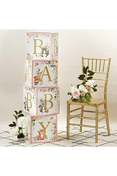 Yıldızan صناديق الأطفال من zgticaret Kate Aspen Pink Forested مع حروف لتزيين ...