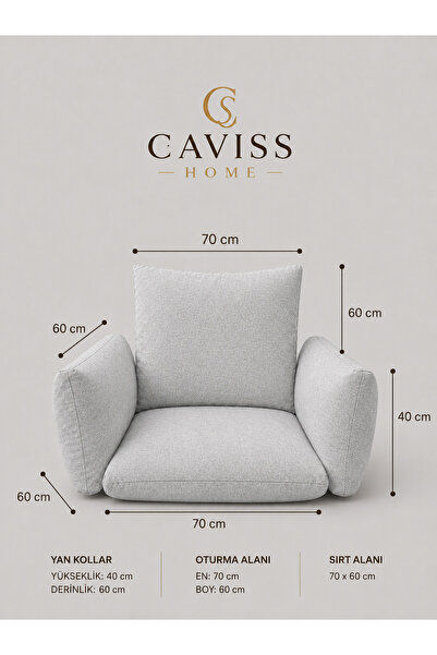 cavisshome Caviss Home Fermuarlı Dayanıklı Keten ,Tay Tüyü Kumaş Salıncak Min...