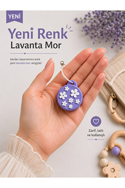 2'li Mini Saklama Kutusu Anahtarlık | Lavanta ve Kayısı Renkli Çiçekli Set