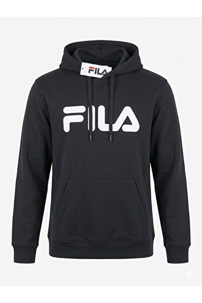 FILA Essential Addard Hoodie 'Black / All White Logo'