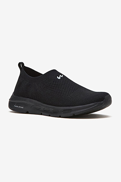 Campus Men KING PRO Memory Foam Slip-On Walking Shoes-Full Blk