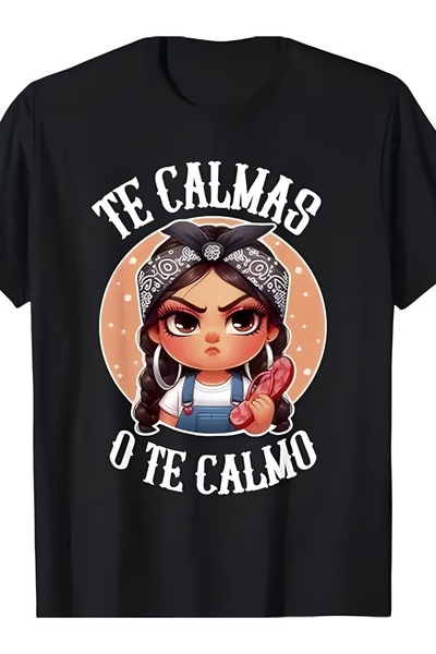 BASEPULSE Men'S Anime Manga T-Shirt with Stern Girl Braided Pigtails & 'te Ca...