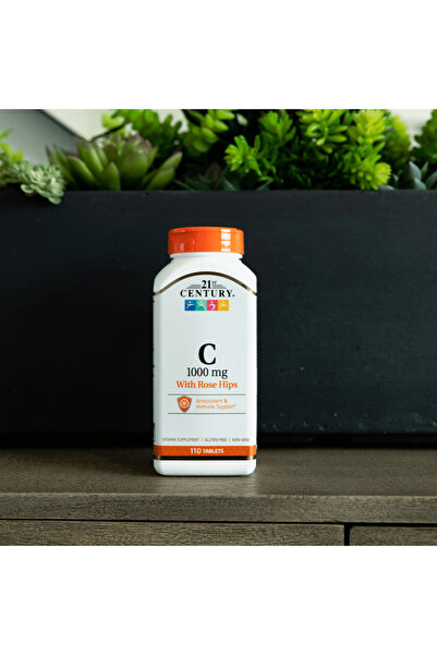 21st Century Vitamina C 1000mg + Măceșe, 110 Tablete
