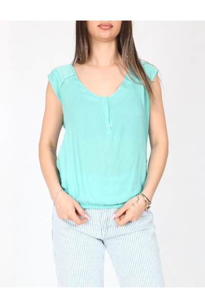 Evendi Top, Turquoise