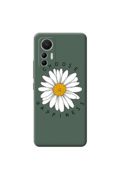 Other Xiaomi Mi 12 Lite Chose Happines Dark Green Colored Silicone TPU Θήκη