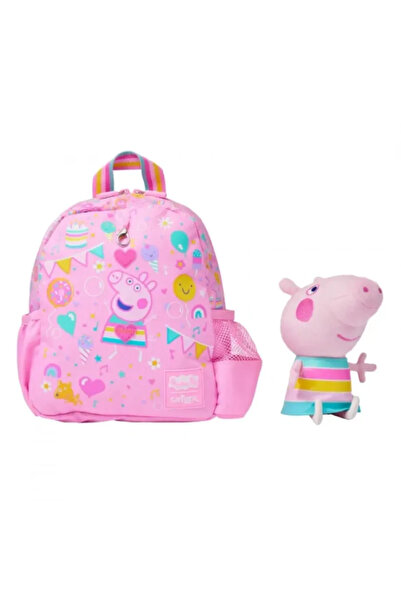 SMIGGLE Peppa Pig Çıkarılabilir Oyuncaklı Kreş Okul Sırt Çantası
