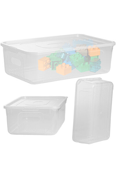 EDANTI Cutie de depozitare din plastic cu capac, Multibox, 34x20x10 cm, 7 L