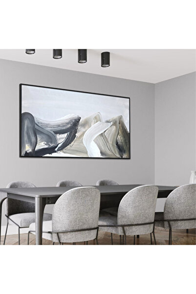 designadv Minimalist Abstract Painting - Silver Frame